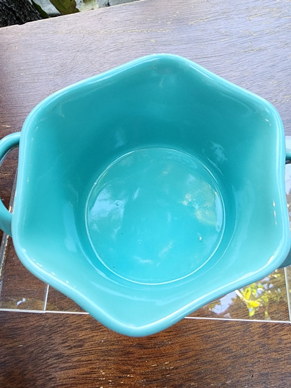 BIA Cordon Bleu Hand Glazed Scalloped Ramekins Turquoise Aqua Set of 8